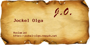 Jockel Olga névjegykártya